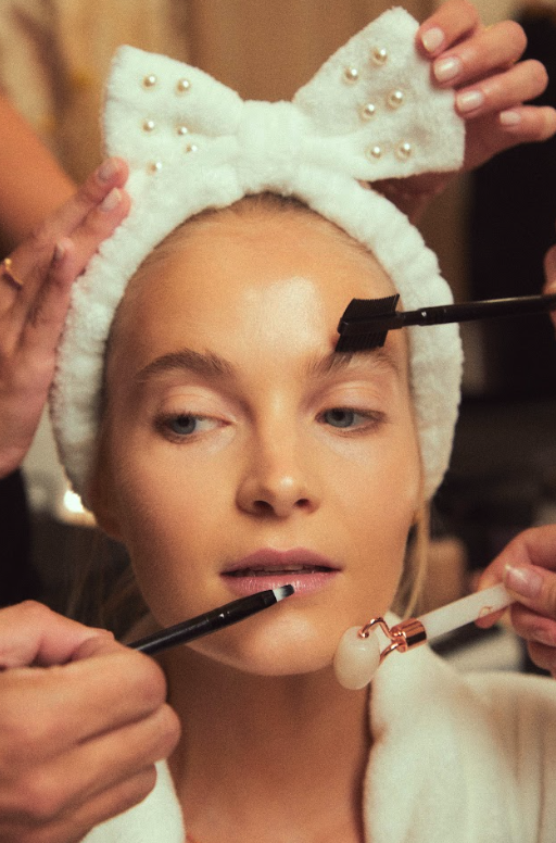 Backstage de rutina de belleza 1699