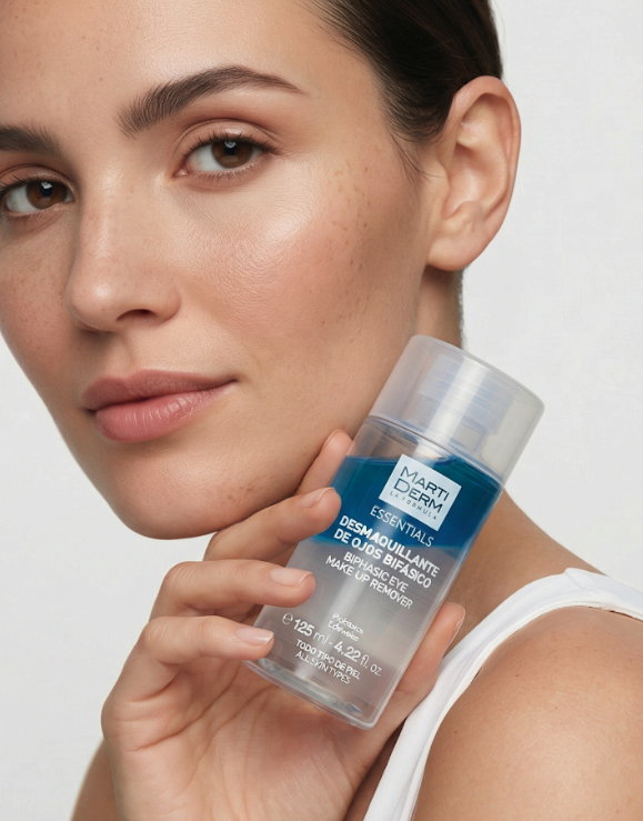 Acniover Spray Corporal Martiderm aplicado en el hombro